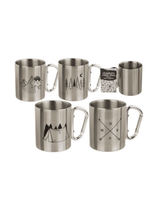 Out of the Blue Forest Mug Metallic Silver