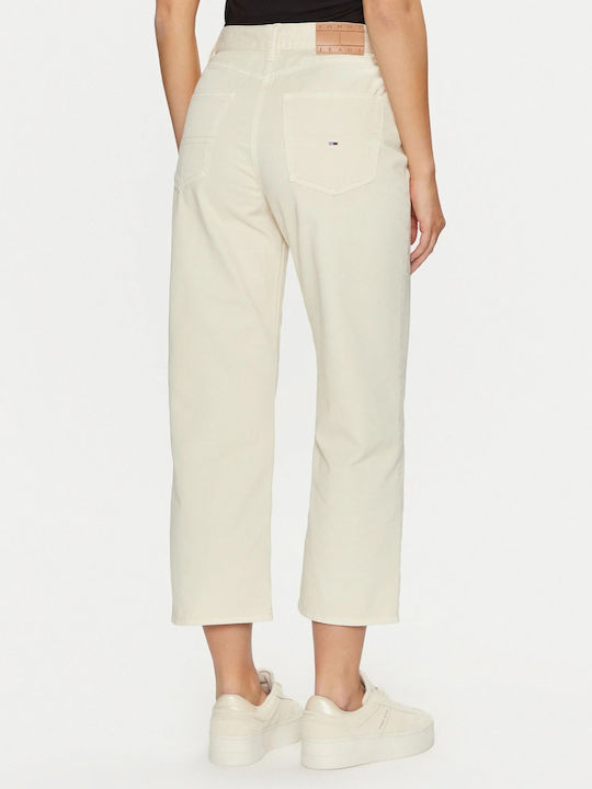 Tommy Hilfiger Women's Jean Trousers in Slim Fit Ecru