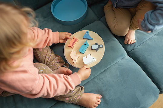 BS Toys Jucărie de Sortare a Formelor din Lemn pentru 18++ Luni