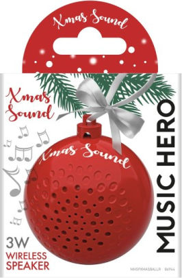 SBS Music Hero Christmas Ball Ηχείο Bluetooth 3W Κόκκινο