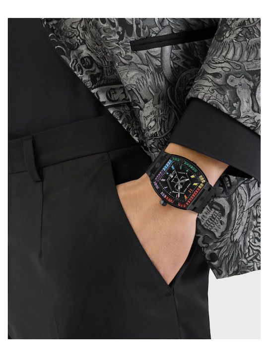 Philipp Plein Hexagon Phantom Ρολόι Μπαταρίας Philipp Plein Hexagon Phantom Ρολόι Μπαταρίας