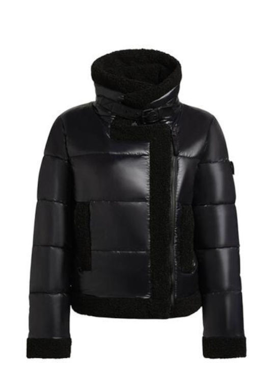 Women's Short Lifestyle Jacket for Winter Black