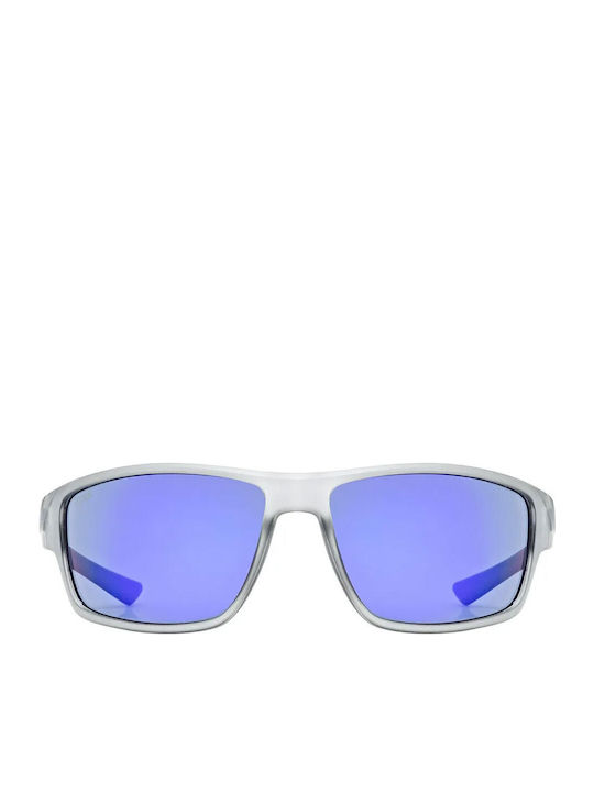 Uvex Sportstyle 230 Unisex Sunglasses with Gray Plastic Frame and Blue Mirror Lens S5320695116