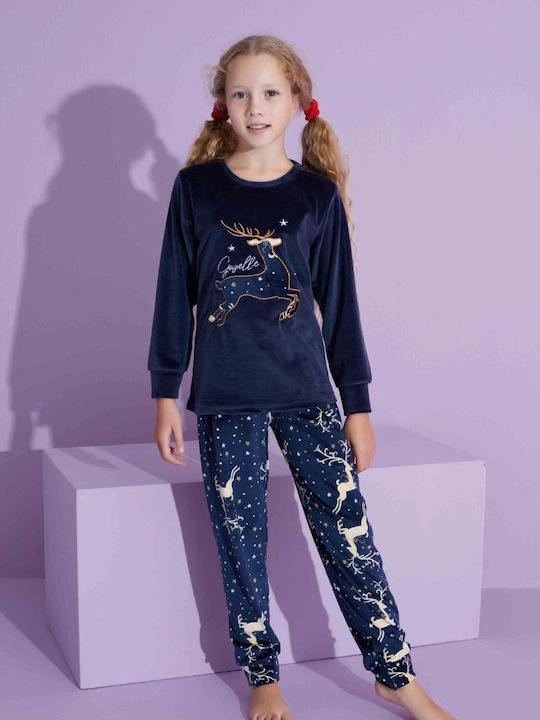 Tarik Pijama pentru copii De iarnă Dark Blue