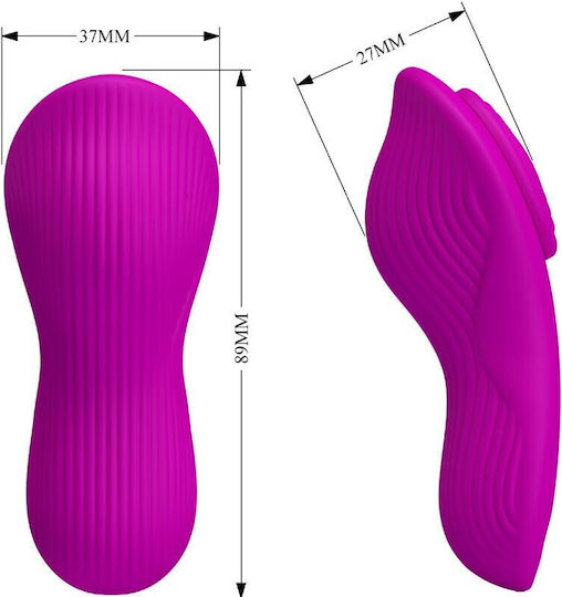 Pretty Love Stimulator Vibrator für Paare mit Fernbedienung Rosa
