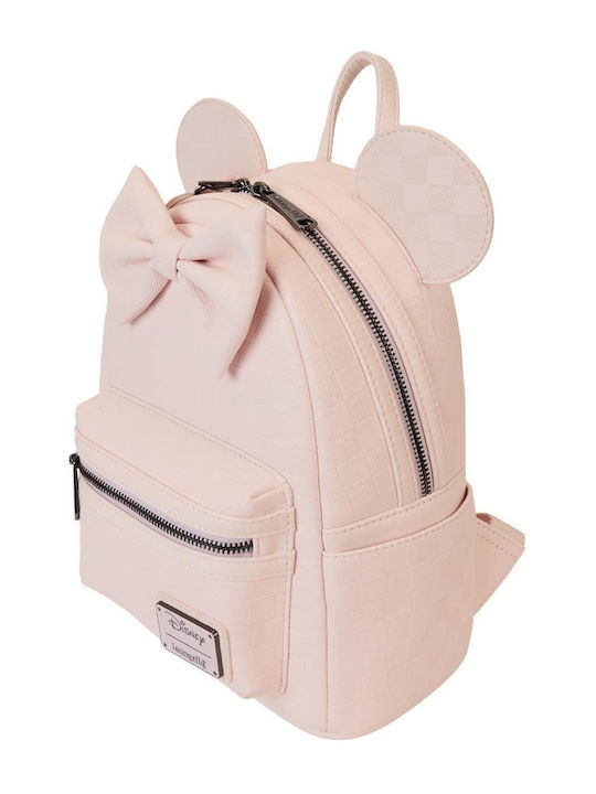 Loungefly Παιδική Τσάντα Πλάτης Ροζ 23x23εκ. Disney Minnie Ear Evergreen Mini