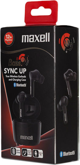 Maxell BT Dynamic+TWS In-ear Bluetooth Handsfree Ακουστικά με Θήκη Φόρτισης Μαύρα