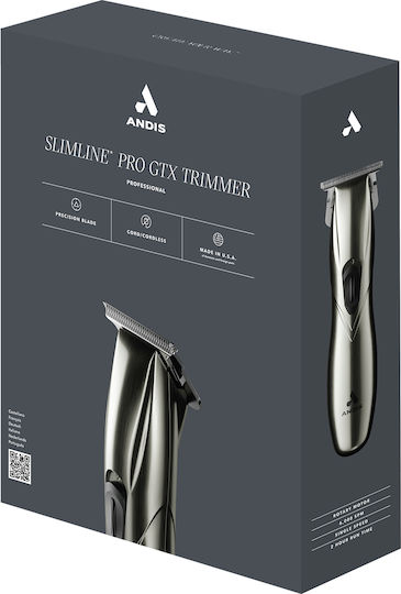 Andis lang=liquid, name=Aparate de Tuns, lines=12 Slimline Pro GTX Trimmer Profesională Mașină de Tuns Gri 32945