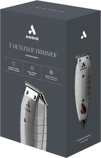 Andis T-outliner Professional Hair Clipper Silver 04790