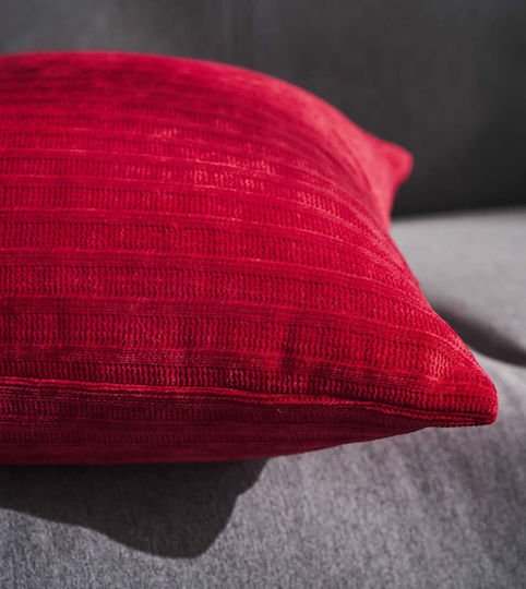 Gofis Home Christmas Decorative Square Pillowcase Red 43x43cm