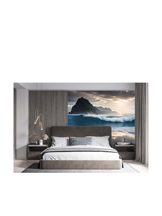 Zeitgenössische Wandtapete Wohnzimmer Strand Ozeanblick 148x220