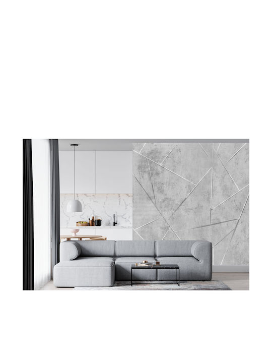 3D Wandbild Raumtapete Wohnzimmer Betonlinien 148x220