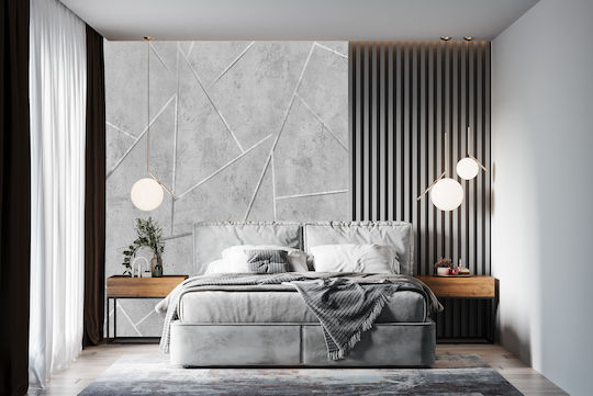Fototapet 3D pentru Cameră Linii de Beton Living 148x220