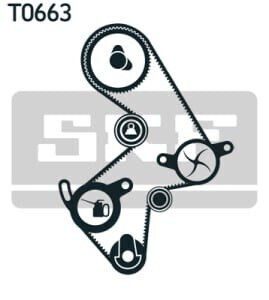 Water Pump Set + Skf Timing Belt