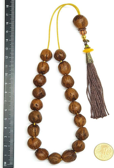 Roloi Komboloi Nutmeg Worry Beads Brown 34cm