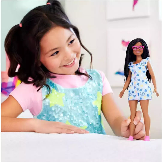 Barbie Fashionistas Doll Fashionistas Down Syndrome Dark Skin for 3+ years+ Years (Various Designs/Assortments of Designs) 1pc