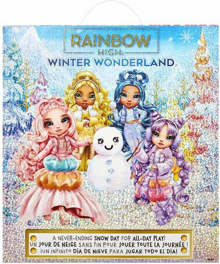 MGA Entertainment Winter Wonderland Doll- Bella (pink) Doll Rainbow High for 4++ Years 22cm