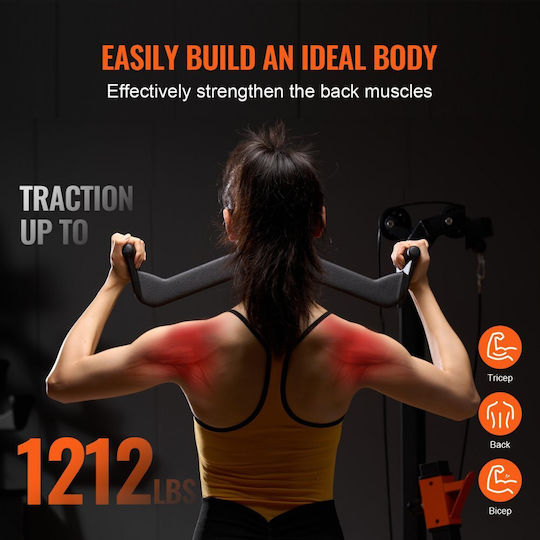 Λαβή Μηχάνημα Lat Pulldown V-bar T-bar Μηχάνημα Καλωδίων Vevor Jspjvxxlgjjknrrfav0