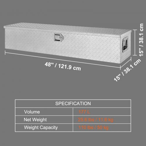 Vevor Handwerkzeugkasten Aluminium