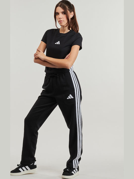 Essentials 3-Stripes Women's Athletic T-shirt Black