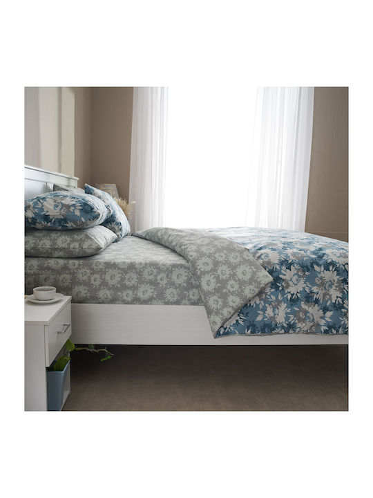 Charalambidis Textiles Duvet Cover Single 160x240 Chrysanthemum Rua