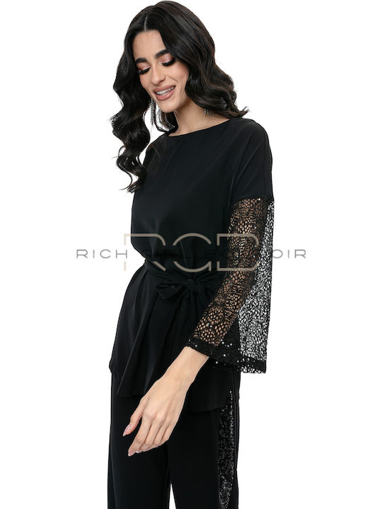 Women's Blouse Long Sleeve Black