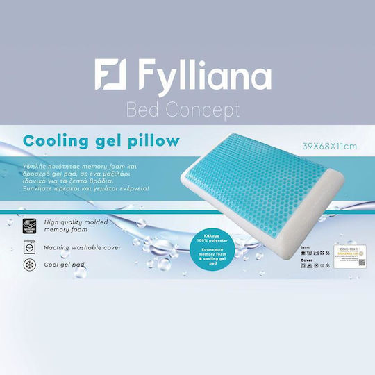 Fylliana Възглавница За Спане Гел Анатомична 70x40x11см