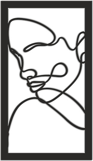 Schlafzimmerbild Porträt einer Frau 3D Layout Gemälde Wohnzimmer