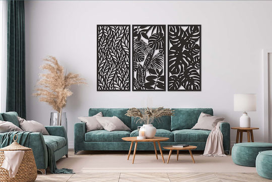 Living Room Wall Decoration 3D Picture Bedroom Open Panel Monstera 58x90