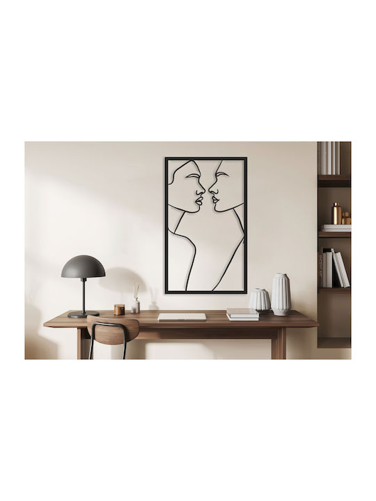 Open Panel 3D Image Spatial Decoration Living Room Kiss 58x98