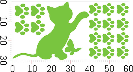 Decowalls Kids Glow-in-the-Dark Wall Sticker 30x60cm
