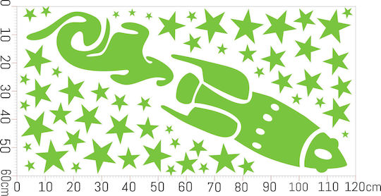 Decowalls Kinder Wandsticker Wand Leuchtend 60x120cm