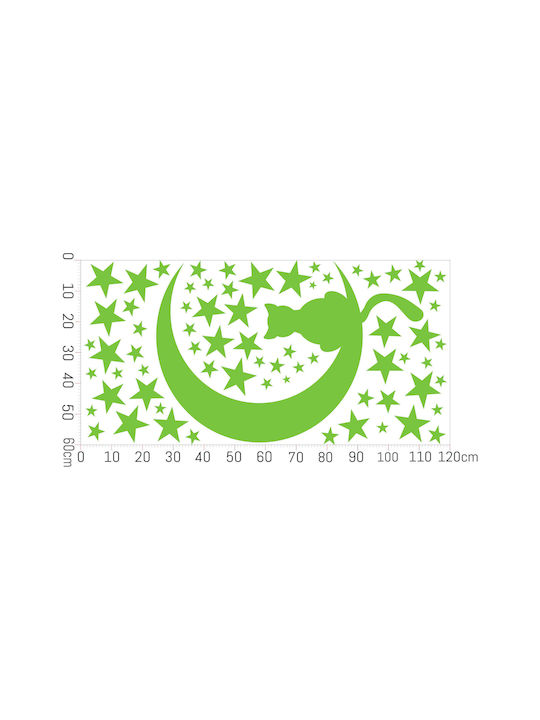 Decowalls Autocolant Decorativ pentru Copii Perete Fluorescent 60x120buc