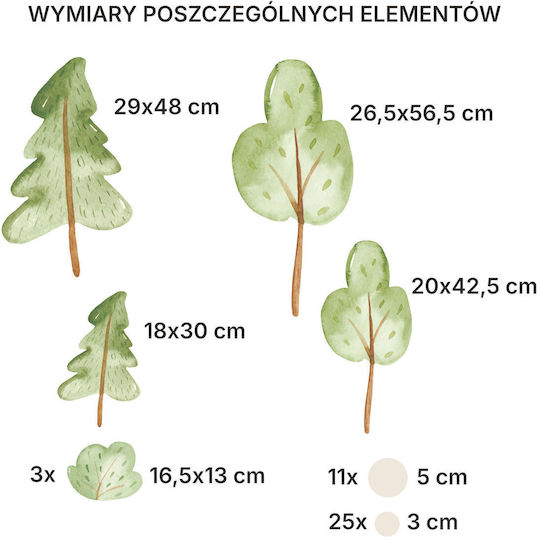 Decowalls Kinder Wandsticker Wand 50x100cm