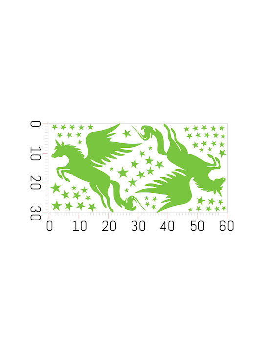 Decowalls Autocolant Decorativ pentru Copii Perete Fluorescent 30x60buc