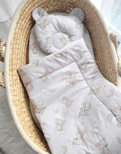 Bobono Set Für Krippe Rainbow Beige 2Stück