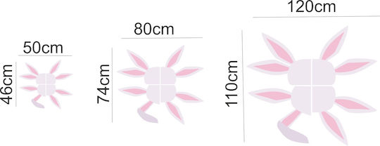 Window Sticker Bunnies Set of 4 Pieces 80cm X 74cm