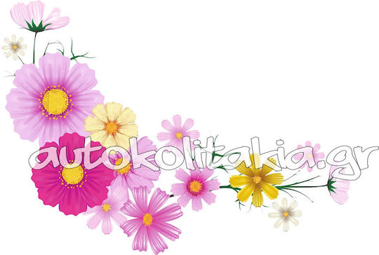 Frühlingsblumen Fenstersticker 22 80cm x 54cm