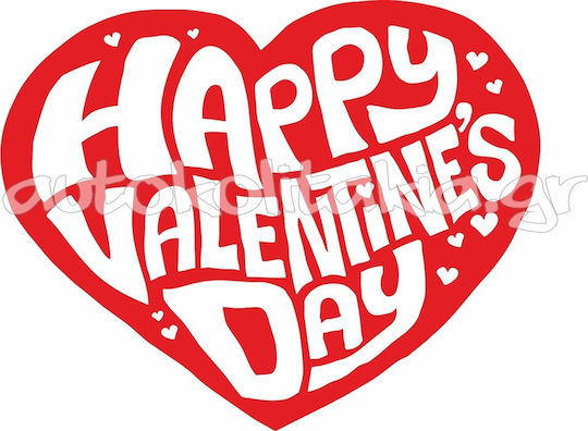 Valentine's Day Sticker Saint Valentine 89 120cm X 96cm