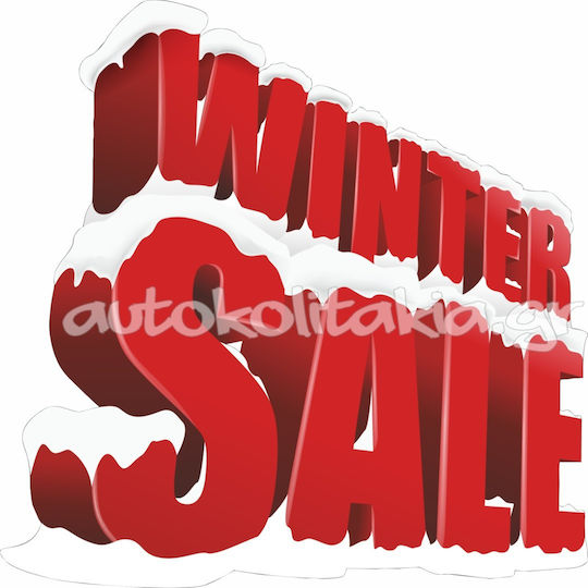 Winter Sales Sticker Discounts 41 80cm X 80cm