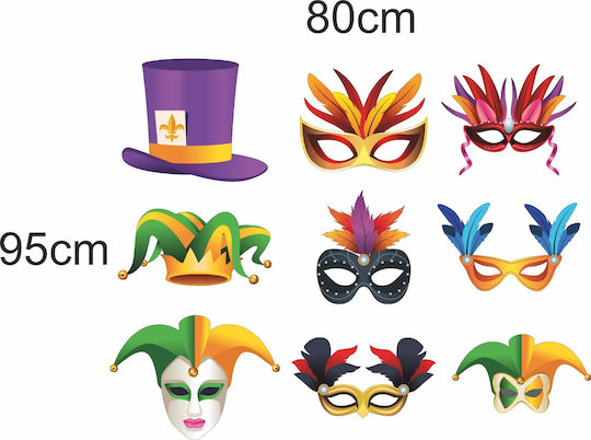 Halloween Sticker Set of 9 Stickers 80cm X 64cm