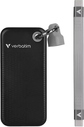 Verbatim Pocket USB 3.2 External SSD 1TB M.2 Black / Grey