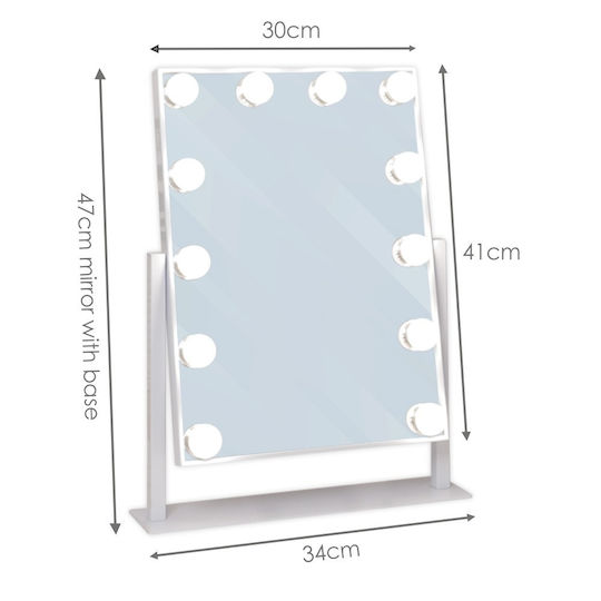 Makeup Mirror Hollywood with Light White