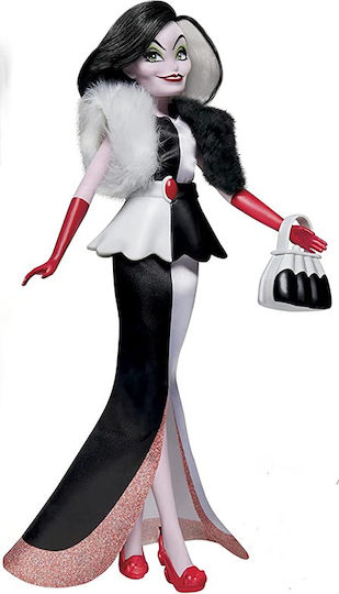 Hasbro Villains Cruella De Vil Fashion Συλλεκτική Κούκλα για 5+ Ετών