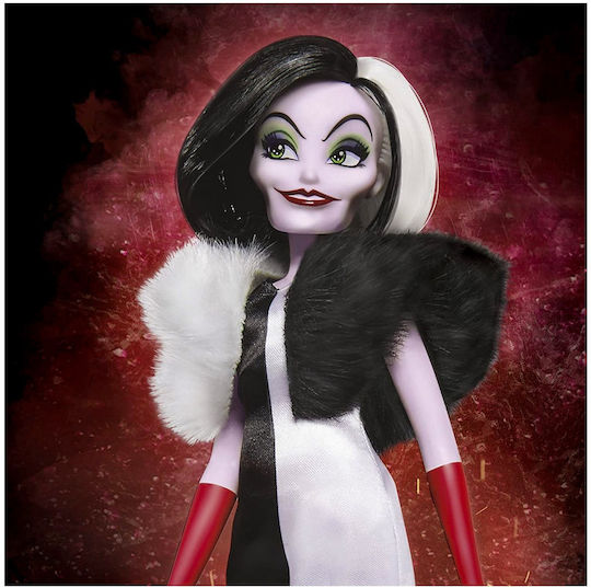 Hasbro Villains Cruella De Vil Fashion Συλλεκτική Κούκλα για 5+ Ετών