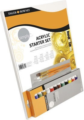 Daler Rowney Simply Acrylic Starter Set Σετ Ζωγραφικής 16τμχ