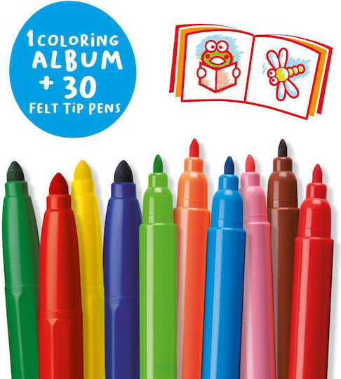 Carioca Travel Set de Colorat în cazul în care Caz cu 30 markere și carte de colorat