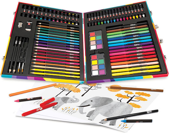 AS Colouring Sets in Case Wooden 100 Pieces