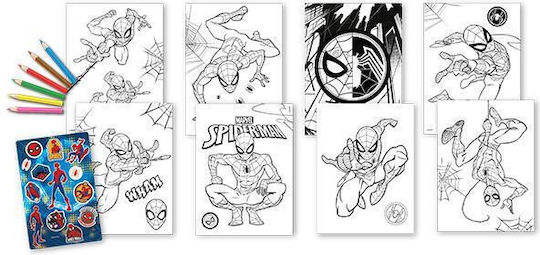 Spiderman Set de Colorat 31x21cm