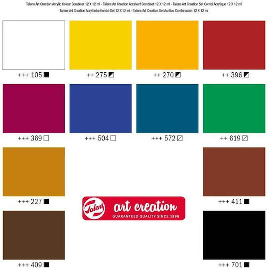 Royal Talens Art Creation Painting Set 12x12cm 12pcs